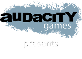 audacity logo white presents